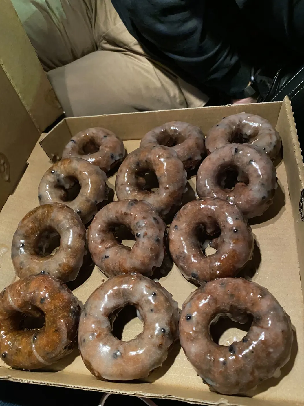 Box of a dozen glazed donuts